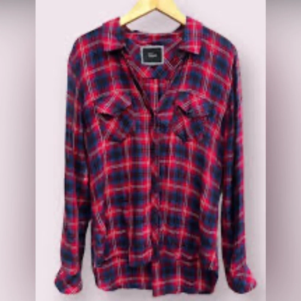 Rails Carmen plaid long sleeve button down - Picture 8 of 11